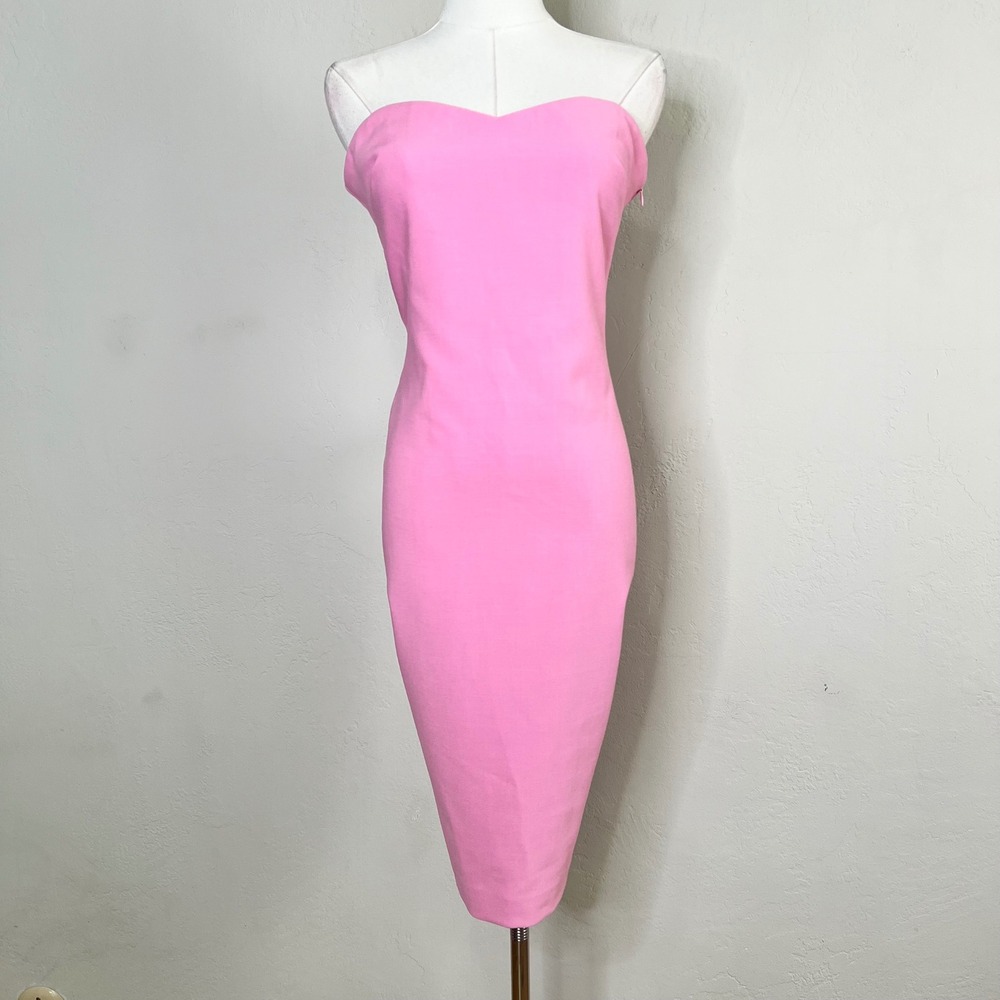 Likely Pink Strapless Sweetheart Bodycon Mini Dress Size 8 Party Cocktail Dress